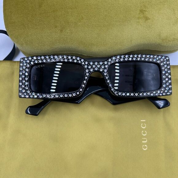 Gucci generation 53 mm rectangular sunglasses made in Italy NWT main image 3